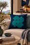 Viva Modern Colorful Navy Blue Geometric 1 Piece Throw Pillow Cover Double-Sided Digital Printing Hidden Zipper Decorative Living Room Sofa Throw Pillow Home Decor - 4