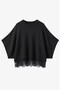 Schwarze Strickbluse mit Spitzendetails - 4