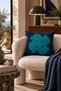 Viva Modern Colorful Navy Blue Geometric 1 Piece Throw Pillow Cover Double-Sided Digital Printing Hidden Zipper Decorative Living Room Sofa Throw Pillow Home Decor - 3