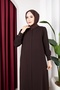 Honeycomb Fabric Button Detail Simple Rabia Ferace - 6