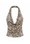 Women's Degaje Collar Patterned Blouse - 2