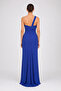 Women's One-Shoulder Detailed Side Slit Maxi Evening Dress 8147 Saks - 4
