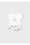 Newborn Baby Girl Combed Cotton Shorts Set Green