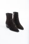 Violet Women's Genuine Leather Brown Suede Western Boots - 5