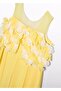 Mayoral Abel Lula Girls' Crepe Evening Dress Jumpsuit Yellow - 6