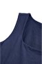 Navy Blue Poll Thick Strap U-Neck Undershirt - 3