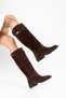 Como Women's Genuine Leather Boots Soft Comfort Insole - 7