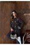 Women's Shirt with Bead Embroidery on Front and Sleeves, Standard Pants Size Suit - 6
