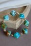 Prism Cube Cut Agate Natural Stone Bracelet - 3