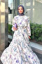 Riva Layered Belted Dress - Navy Blue - 2