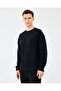 سترة رجالية سوداء من M Essential Crewneck S2610015-3817 - 2