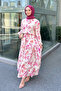Riva Layered Belted Dress - Pink - 3