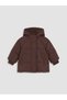 Ozmarka New Season Brown Hooded Baby Girl Inflatable Coat