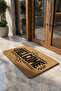 Door Mat 45X70Cm Velour Texture Coco Appearance Non-Slip Indoor Outdoor Geometric Welcome - 2