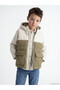 Two Mt Shop Quality Lcw Kids Beige Krinkle Color Block Boys' Inflatable Vest