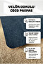 Door Mat 45X70Cm Velour Texture Coco Appearance Non-Slip Indoor Outdoor Heel Warning - 4