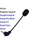 Cloud 2 Mic Replacement, Replaceable 3.5mm Game Microphone Boom for Kingston HyperX Cloud 2 ii X Clo - 5