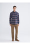 Ozmarka New Season Regular Fit Long Sleeve Plaid Gabardine Men's Shirt - 2