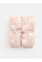 Rmz Gi̇yi̇m Farkiyla Bow Embroidered Double Blanket 150X220 cm - 4