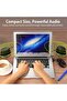 سماعات كمبيوتر سانيون SW102 لأجهزة الكمبيوتر المكتبية والمحمولة، تعمل بمنفذ USB 2.0 - 6