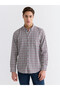 Regular Fit Plaid Men's Shirt