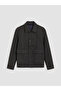 Vizyon New Season Anthracite Regular Fit Shirt Collar Men's Coat - 5