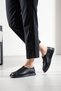 Lorven Women's Genuine Leather Black Casual Shoes - 6