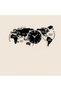 Acrylic 3D World Map Wall Clock Large Modern Decorative Timepiece Mirror Effect Silent Quartz Lightweight DIY Design for Living Room Bedroom Office Home Decoration UAE