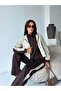 Women's Modal Fabric Hooded Parachute Detailed Top and Bottom Set with Stopper Detail