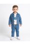 Boys' Seasonal Flexible Fabric 3-Piece Jogger Set |   T-Shirt, Denim Jacket and Pants 1-5 Years Old - 2