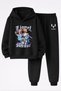 Lionel Messi Printed 3-Yarn Quality Sweatshirt and Trackpants Kids' Top-Bottom Set