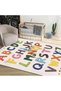 Vicexplorn Rectangular Polyester White Carpet Large Machine Made Non Slip Easy - 6