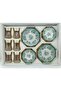 18 Piece Herenica Tea and Dessert Set 6 Tea Cups 6 Tea Plates 6 Dessert Plates - 5