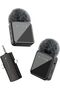 3-in-1 Professional Wireless Lavalier Microphone for iPhone, Android, Camera – 328ft Range, 20H Batt