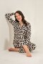 Women's Cream Shirt Pajama Set Pc9301-S-V1 - 7