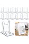 12-Pack Adjustable Clear Acrylic Book Stands, Multi-Purpose Display Easel for Books, Tablets, Magazi