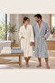Fiesta Gold 6 Piece 100% Cotton Ring Yarn Jacquard Detailed Boxed Family Bathrobe Set Size L - 5