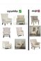 Lycra Stretch Elastic Flexible Square Pattern Armchair Single Seat Cover Sofa Cover - 3