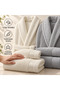 Fiesta Gold 6 Piece 100% Cotton Ring Yarn Jacquard Detailed Boxed Family Bathrobe Set Size L - 8