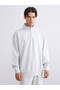 New Season Stand Collar Printed Men's Sweatshirt