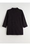 Alita City Lcw Grace Black Interlock Patterned Women's Cardigan with a Difference - 6