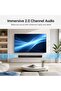 مكبر صوت 2.0 قناة مع مخرجات بلوتوث/AUX/USB/HDMI(ARC) بقوة 20 واط، حجم صغير، جودة صوت ممتازة - 3