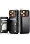 for iPhone 17 Pro Max Wallet Case, Magnetic Clasp Cover with Card Holder, RFID Blocking Credit Slots