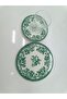 18 Piece Herenica Tea and Dessert Set 6 Tea Cups 6 Tea Plates 6 Dessert Plates - 4