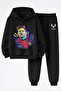 Lionel Messi Printed 3-Yarn Quality Sweatshirt and Trackpants Kids' Top-Bottom Set