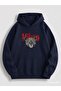 Milano Printed Oversized Unisex Hooded Sweatshirt