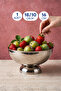 İnci 16cm 18/10 Steel Large Presentation Bowl Tableware Presentation Snack Bowl Fruit Bowl Salad Bowl Footed Bowl 16cm