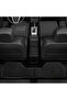 Durable Waterproof Car Floor Mats 3-Piece Set - Universal Fit Foot Mats for Sedan SUV - Soft Non Slip Heavy Duty Interior Carpet Protector - Easy to Clean Front and Rear Vehicle Mats (Black) - 4