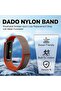 Woven Nylon Loop Band Compatible with Google Fitbit Air, Stretchy Breathable Sport Strap, Adjustable Elastic Replacement Wristband with Metal Buckle for Men Women - 2