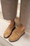 Parlito Women's Nude Genuine Leather Suede Loafer Sneaker - 5
